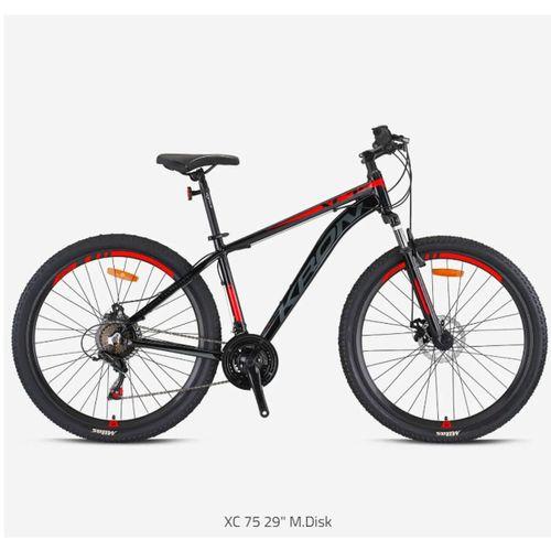 Kron XC 75 Disk Fren 29 Jant Dağ Bisikleti Mat Siyah-Kırmızı/Füme 48 cm
