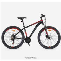 Kron XC 75 Disk Fren 29 Jant Dağ Bisikleti Mat Siyah-Kırmızı/Füme 48 cm