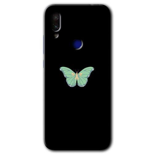 Redmi Note 7 Kılıf HD Desen Baskılı Arka Kapak - Butterfly Tree