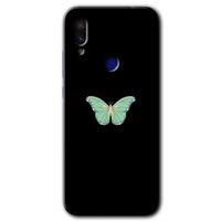 Redmi Note 7 Kılıf HD Desen Baskılı Arka Kapak - Butterfly Tree