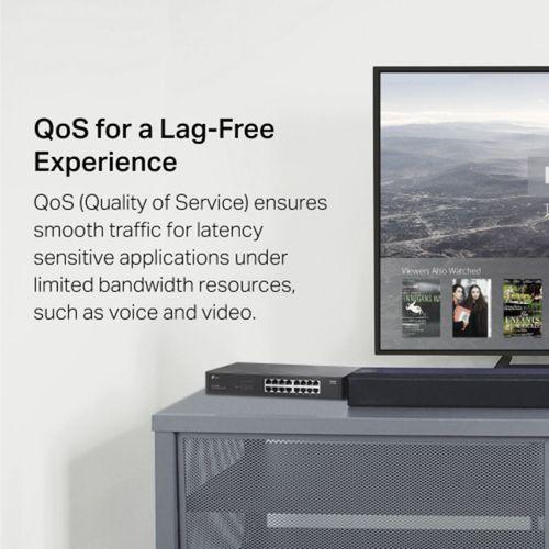 TP-LINK LS1016G, Green Tech, 16 Port GigaBit, Yönetilemez, Metal Kasa, Masaüstü Switch