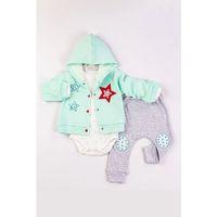Yıldız Nakışlı Kapişonlu Kız Bebek Takımı