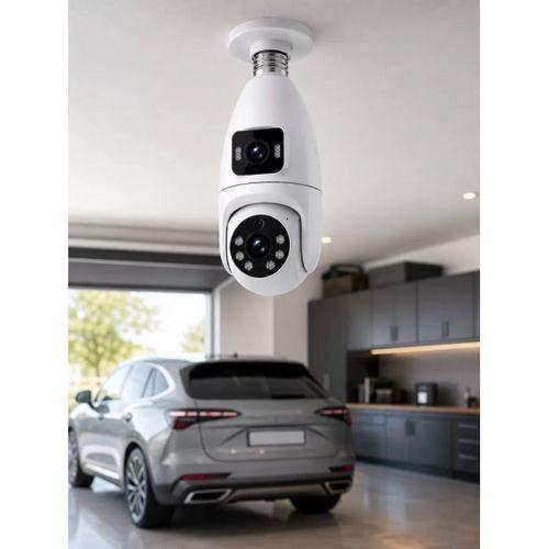 Wi-fi Çift Lens Ampul Kamera  Akıllı Ev Güvenliği