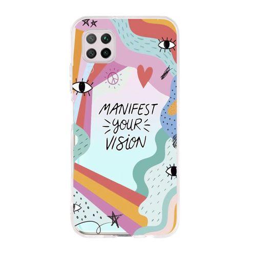 Huawei P40 Lite Manifest Your Vision Premium Şeffaf Silikon Kılıf
