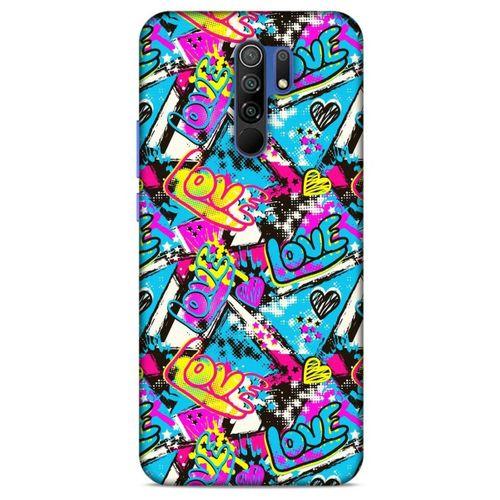 Graffitix (23) Desenli Silikon Kapak Xiaomi Redmi 9 Kılıf