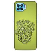 Lopard Oppo Reno 4 Lite Uyumlu Kılıf Tattoo's (40) Fit Silikon Kılıf Çiçek Dövmesi