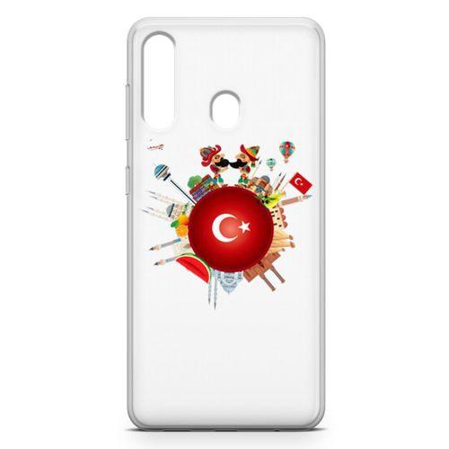 Samsung Galaxy A20s Kılıf Türkiye Milli Figürler Arka Kapak Koruma Desenli Full Koruyucu