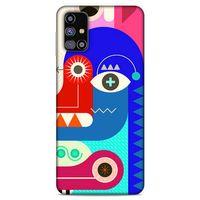 Lopard Samsung Galaxy M31s Uyumlu Kılıf Soyut Sanat (13) Baskılı Silikon Kap