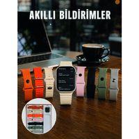 Dokunmatik Akıllı Saat Bluetooth Arama Sağlık Takipli 7 Değiştirilebilir Kordonlu Saat