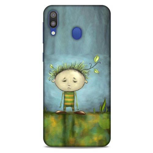 Samsung Galaxy M20 Kılıf Depresyon (23) Ultra Koruma Kılıfı Siyah Gri