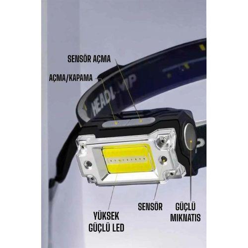 Kafa Lambası Kamp Feneri Balıkçı Feneri Başlıklı Suya Dayanıklı