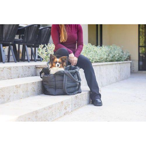 Beeztees DBL Köpek Taşıma Çantası, Yıkanabilir, 6,5Kg'ye kadar, Antrasit, 42x20x35cm