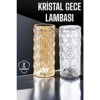 Gece Lambası Kristal Lamba Dokunmatik Şarjlı Hediyelik