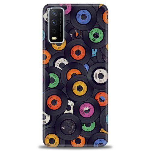 Vivo Y20 Kılıf HD Baskılı Kılıf - Plaklar + Tam Ekran Koruyucu