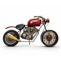 Motosiklet Tasarımlı Metal Duvar Saati Alk5791