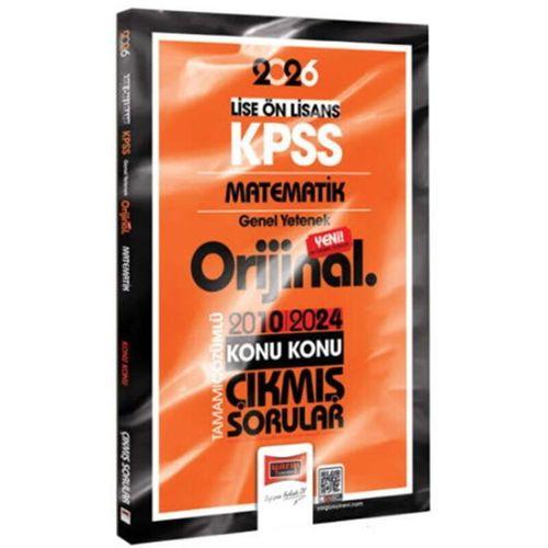 2026 KPSS Lise Önlisans Matematik Orijinal 2010 2024 Konu Konu Çıkmış Sorular Yargı Yayınları
