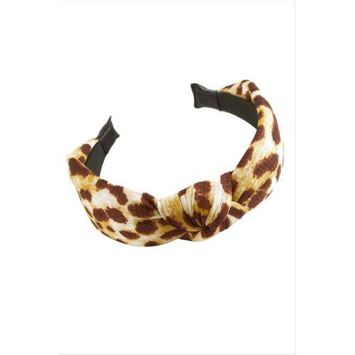 Leopar Desenli Fiyong Taç