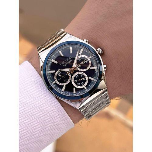 Ferrucci 2 Yıl Garantili Çelik Kordon İç Kadran Özellikleri Aktif 3 Atm Erkek Kol Saati EF.03517.2