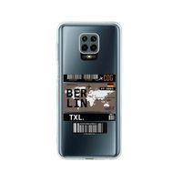 Redmi Note 9 Pro Berlin Bilet Tasarımlı Premium Şeffaf Silikon Kılıf