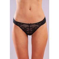 Golshan Giselle Mini Slip, Kadın Güpürlü Saten Siyah Külot