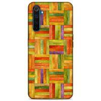 Lopard Oppo Realme 6 Uyumlu Kılıf Wood'X (50) Shockproof Kılıf Desenli