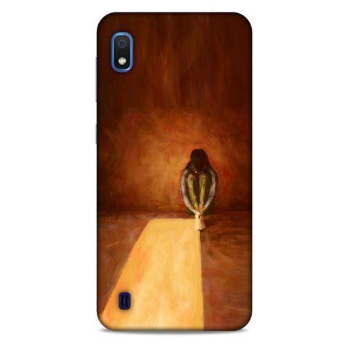 Samsung Galaxy A10 Kılıf Depresyon (47) Crystal Flex Kılıf Siyah Kırmızı