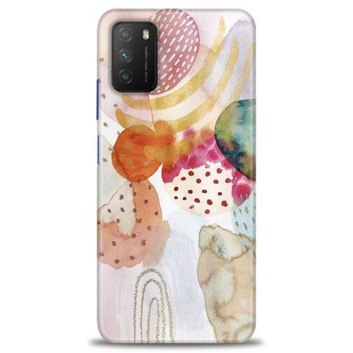 Xiaomi Poco M3 Kılıf HD Baskılı Kılıf - Sanatsal Çalışma + Tam Ekran Koruyucu