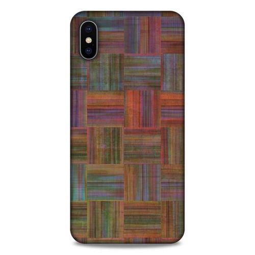 Lopard Apple iPhone XS Max Uyumlu Kılıf Wood'X (48) Bumper Kılıf Desenli