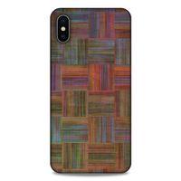 Lopard Apple iPhone XS Max Uyumlu Kılıf Wood'X (48) Bumper Kılıf Desenli