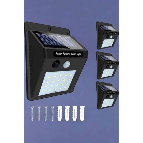 Solar Lamba Giriş, Bahçe Yol Avlu Hareket Sensörlü Led Parlak Gece Su Geçirmez