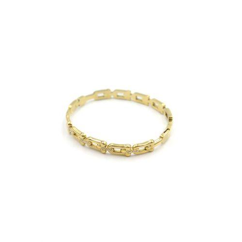 Taşlı Tf Bilezik - Altın