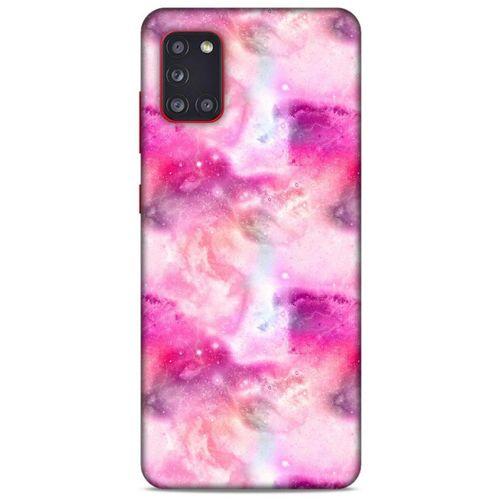 Mermer Desenli (5) Tema Koruma Kabı Fuşya Samsung Galaxy A31 Kılıf