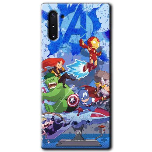 Potkal Hediye Fabrikası Samsung Galaxy Note 10 Kılıf HD Desen Baskılı Arka Kapak - Avengers Cartoon