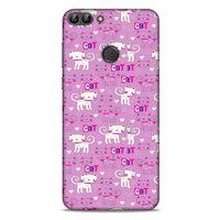 Lopard Huawei Psmart Uyumlu Kılıf Kediler (4) Koruma Kılıfı Pink Cat