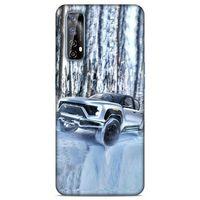Lopard Huawei P Smart 2021 Uyumlu Kılıf PickUpX (46) Core Armor Kılıf Gümüş