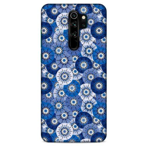 Xiaomi Redmi Note 8 Pro Uyumlu Kılıf Mavi Delisi (37) Silicone Cover Daireler