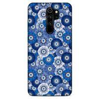 Xiaomi Redmi Note 8 Pro Uyumlu Kılıf Mavi Delisi (37) Silicone Cover Daireler