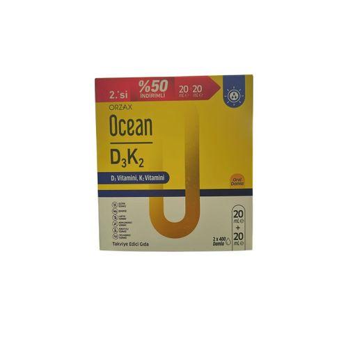 ORZAX Ocean D3K2 Damla 20+20 ml - İkincisi %50 İndirimli 850081345046