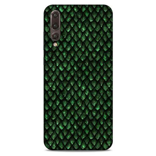 Huawei P20 Pro Kılıf Dragons (5) Koruma Kabı Ejderha Koyu Yeşil Pul