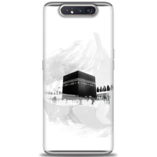 Samsung Galaxy A80 Kılıf HD Baskılı Kılıf - Kabe-i Münevvere + Tam Ekran Koruyucu