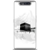 Samsung Galaxy A80 Kılıf HD Baskılı Kılıf - Kabe-i Münevvere + Tam Ekran Koruyucu