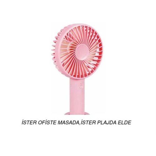2 Adet Mini Fan,Telefon Tutucu,Portatif El Vantilatörü Pembe 9,3X19Cm Usb Şarjlı El Fanı