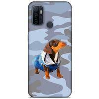 Huawei P40 Kılıf Köpek Kıyafetleri (50) Shockproof Kılıf Dakhund Puf Mont