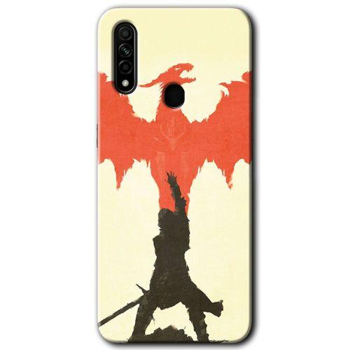 Oppo A31 Kılıf Baskılı Arka Kapak - Dragon Hunter 1 +Tam Ekran Koruyucu