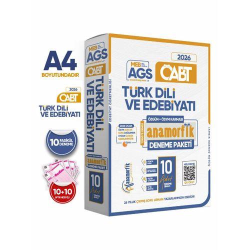 2026 MEB-AGS ÖABT Anamorfik Türk Dili Ve Edebiyatı Özgün10lu Deneme Dijital Çözümlü TG