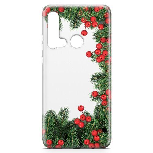 Huawei Nova 5i Kılıf Göknar Ağacı Arka Kapak Koruma Desenli Full Koruyucu