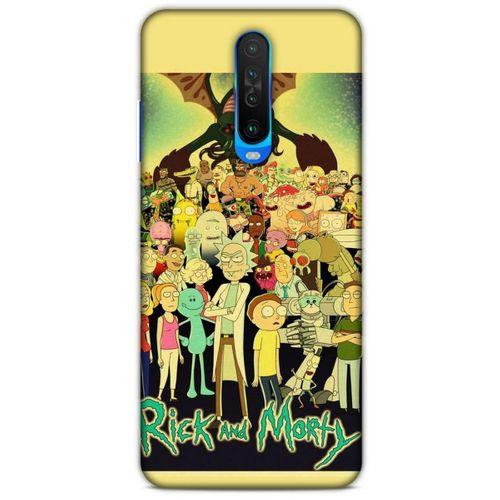 Xiaomi Redmi K30 Uyumlu Kılıf Rick And Morty (38) Neo Hybrid Kılıf Rick Sanchez