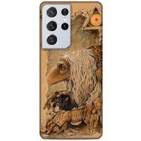 Samsung Galaxy S21 Ultra Uyumlu Kılıf The Dark Crystal (32) Soft Silikon Kılıf Seladon