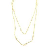 Taşlı Kolye - Altın