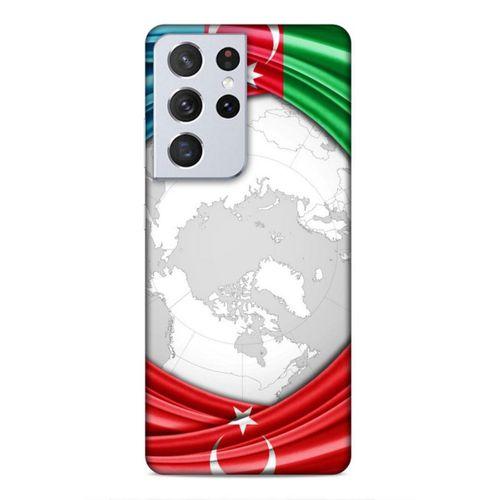 Samsung Galaxy S21 Ultra Uyumlu Kılıf Azarbaijan (17) Tasarım Kılıf Dünya Bayraklar